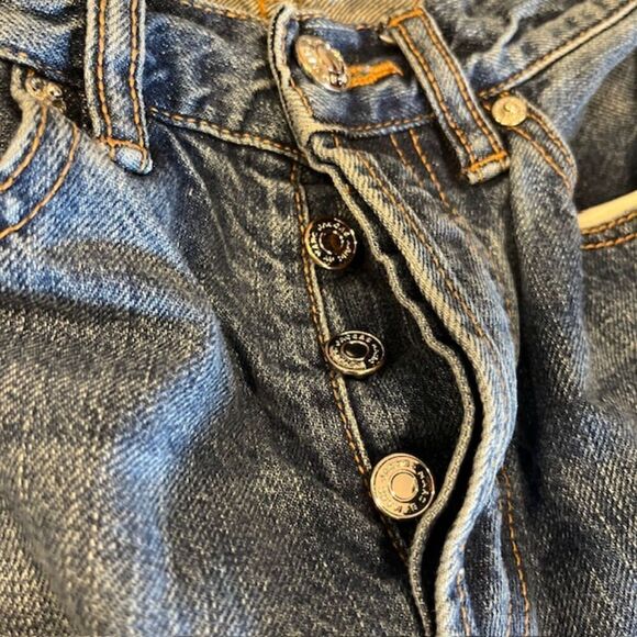 Marc by Marc Jacobs Annie Boyfriend Crop in Vintage Blue Whisker Wash Size 25 - Picture 7 of 12